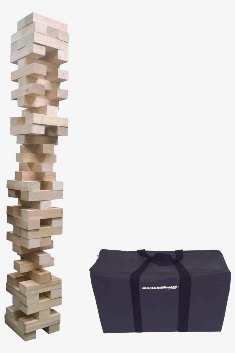 *the Jumbo Version Is Not Produced And Is Not Affiliated - Easygo Giant Stack Tumble Giant Wood Stacking Blocks, transparent png