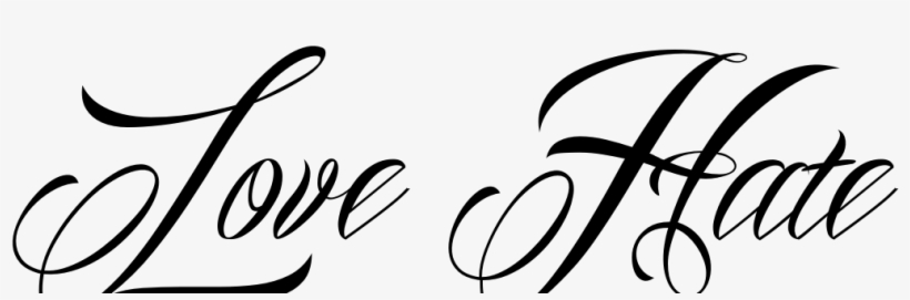 Love Tattoo Clipart Png Format - Love Faith Family Tattoos, transparent png