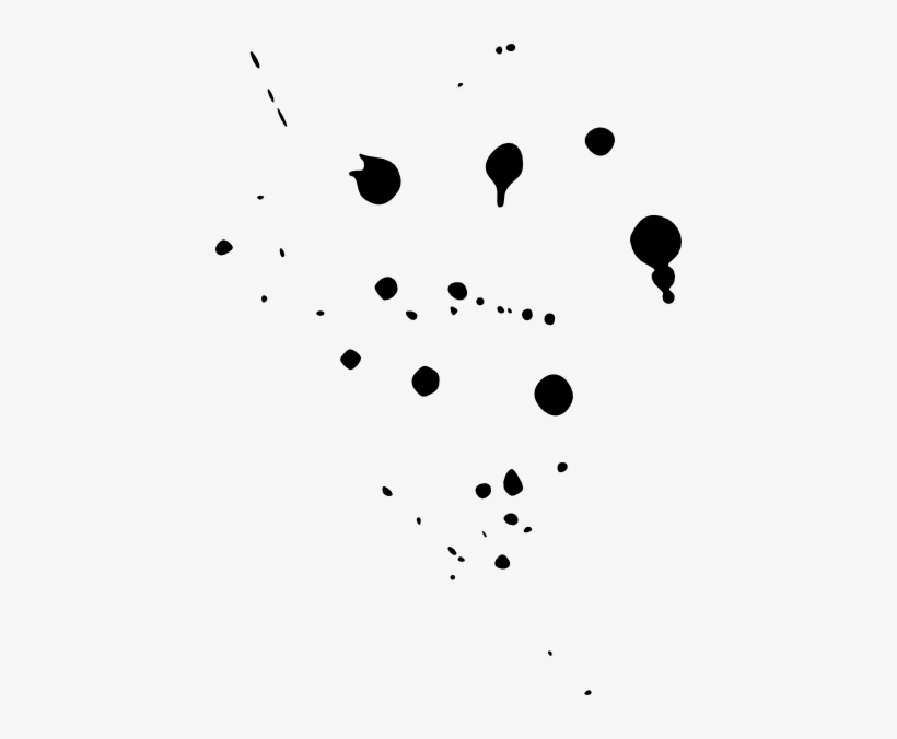 Black Paint Clip Art At Clker Com - Black Paint Spots Png, transparent png