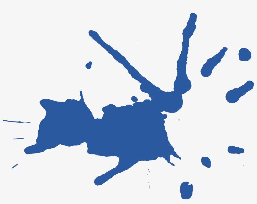 10 Blue Paint Splatters - Portable Network Graphics, transparent png