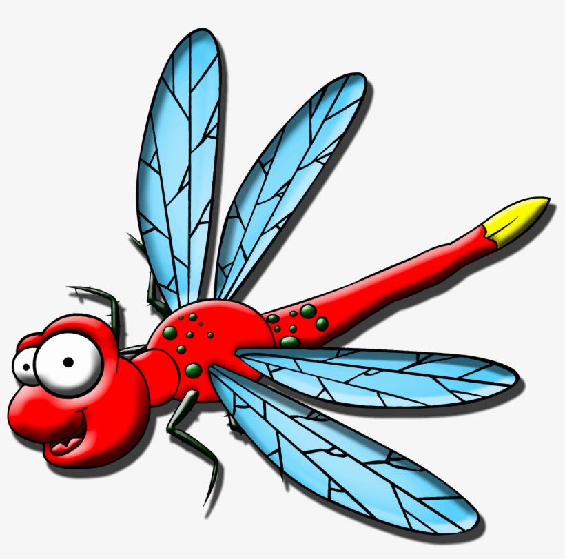 This Free Icons Png Design Of Cartoon Dragonfly, transparent png