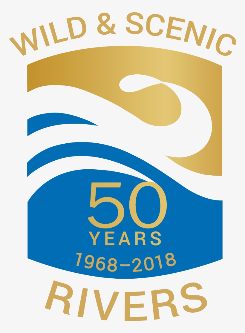 Wild & Scenic Rivers Act 50th Anniversary Logo, Transparent - Wild And Scenic Rivers 50 Years, transparent png