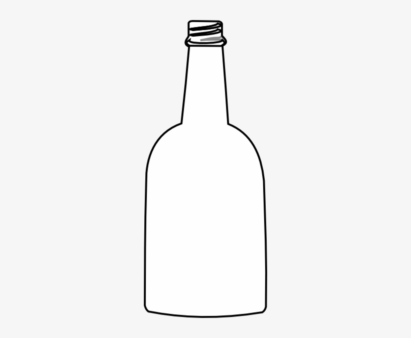 Bottle Clipart Simple - Silhouette, transparent png