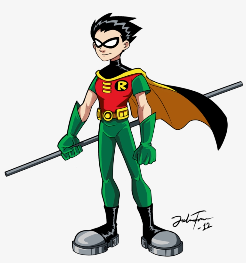 Robin Clipart Transparent Background - Robin Teen Titans Staff, transparent png