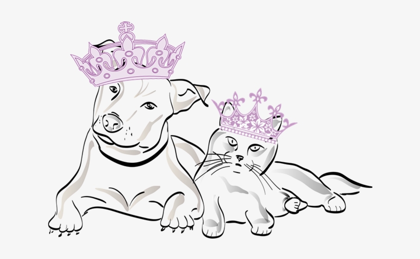 Dog Cat Crowns - Purple Book Queen Tote Bag, transparent png