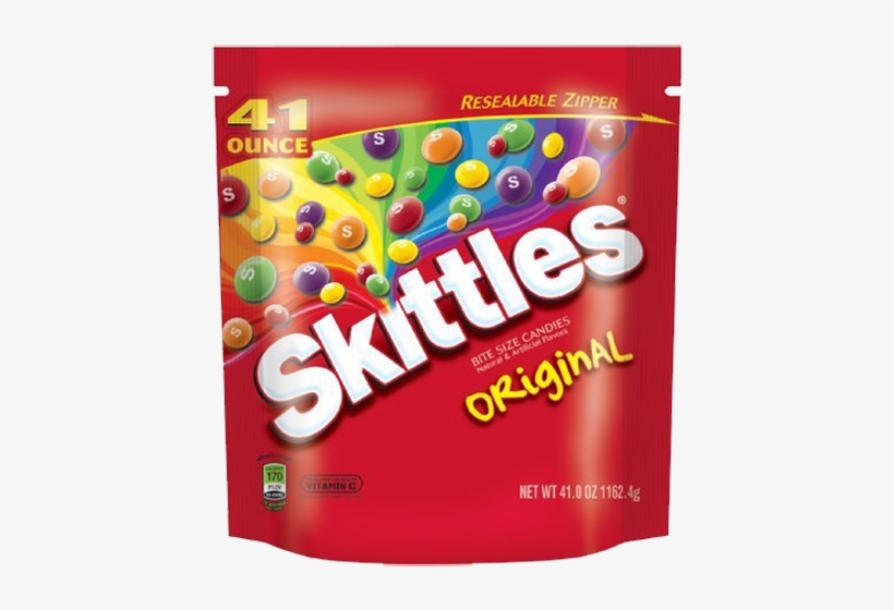 Skittles Original Bite Size Candies - Skittles Original Peg Bag: 12 Count, transparent png