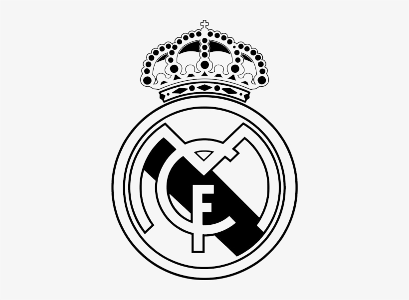 Real Madrid White Logo Png, transparent png