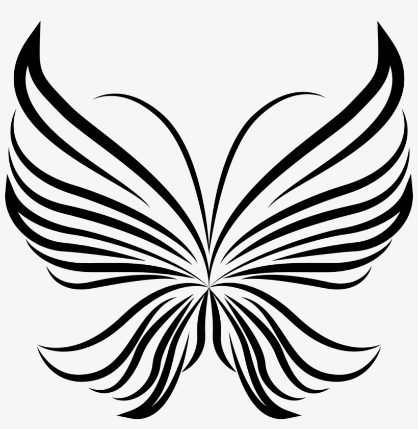 Stripes Wings Light Butterfly Beautiful Design From - Desenhos De Asas De Borboletas, transparent png