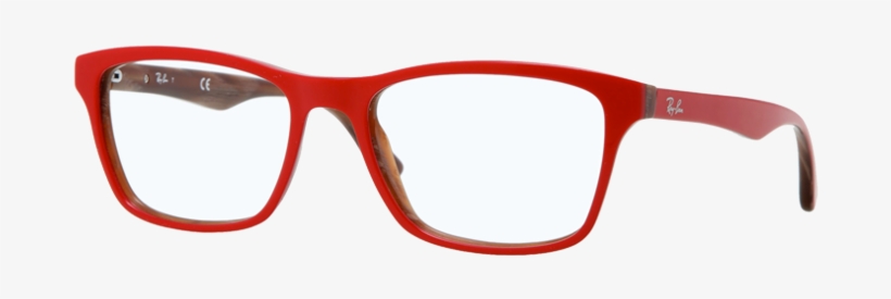 Glasses Png - Red Ray Ban Glasses Frames, transparent png