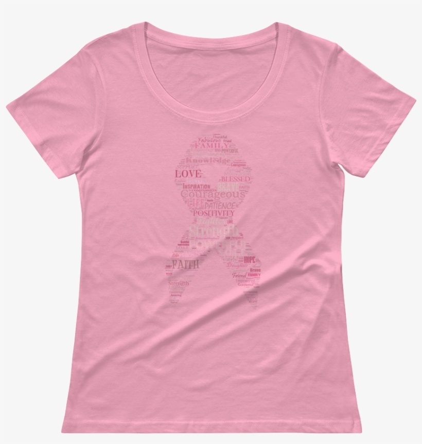 Image Of Ladies-fit Pink Ribbon Breast Cancer Tee In, transparent png