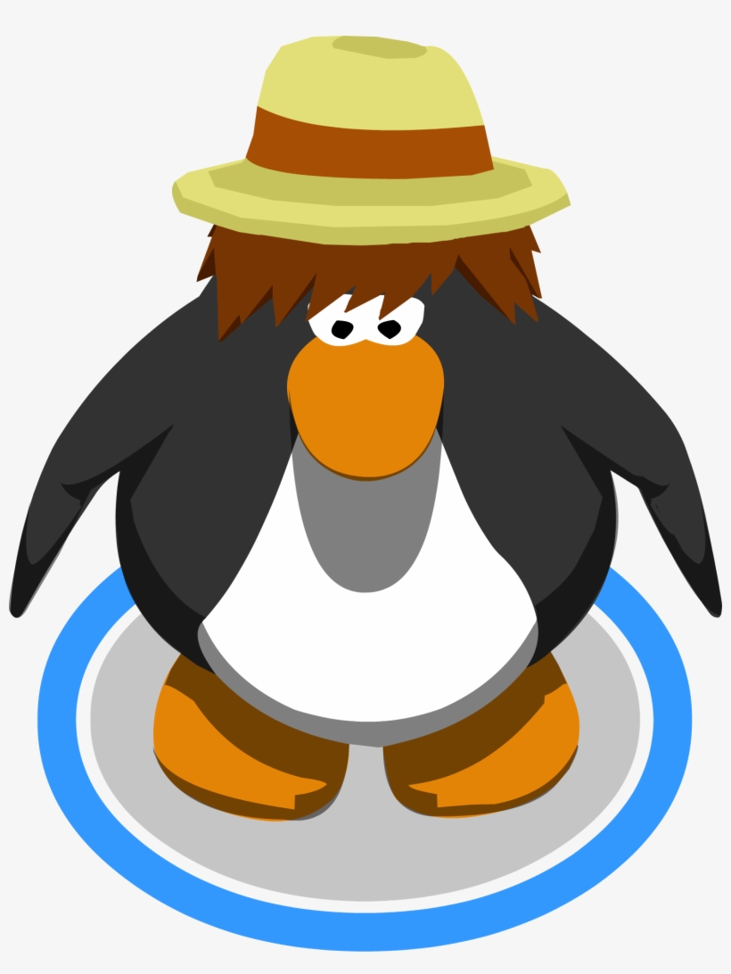 Straw Fedora Ig - Club Penguin Purple, transparent png