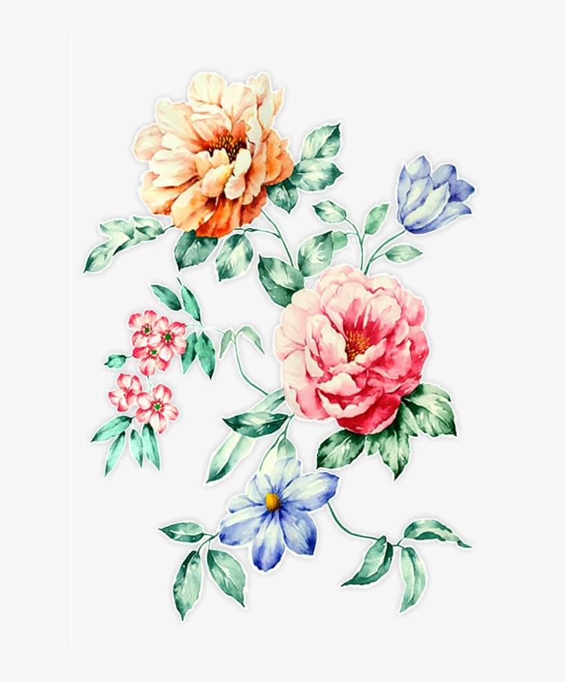 Pink Flower Element, transparent png