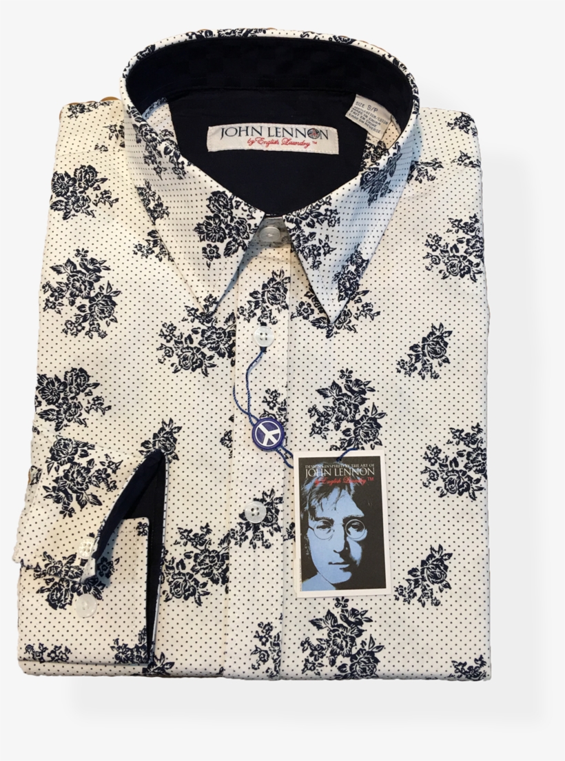 John Lennon Casual White Flowers - John Lennon, transparent png
