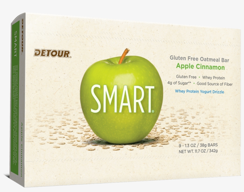 Detour Smart Apple Cinnamon 9ct Box - Detour - Smart Bars - 1 Bar Blueberry (bbe: June 2017), transparent png