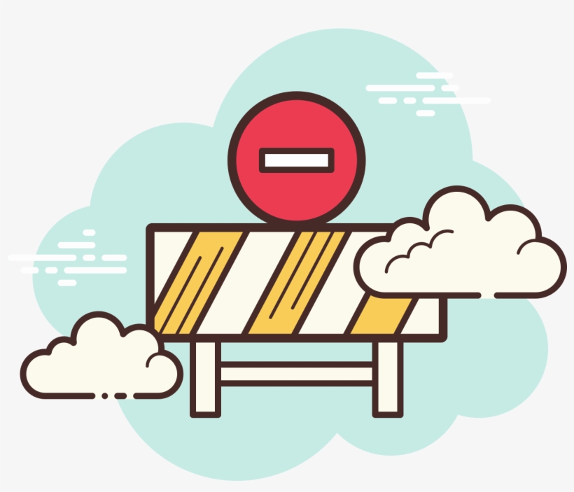 The Universal Road Closure Sign, A Generic Sawhorse - Shape, transparent png