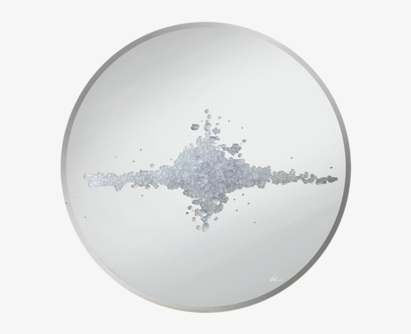 Silver Glitter Cluster Liquid Glass Art - Art, transparent png
