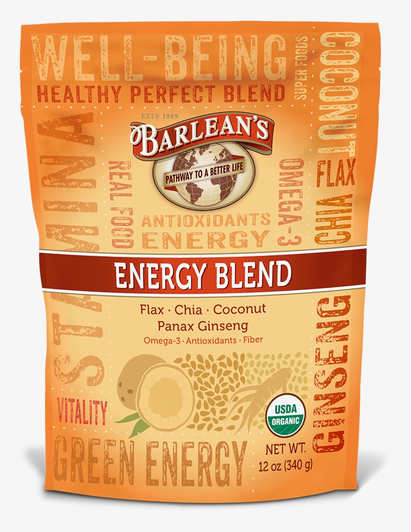 Organic Energy Seed Blend - Barlean's Total Omega Swirl - Orange Cream - 8 Fl Oz, transparent png