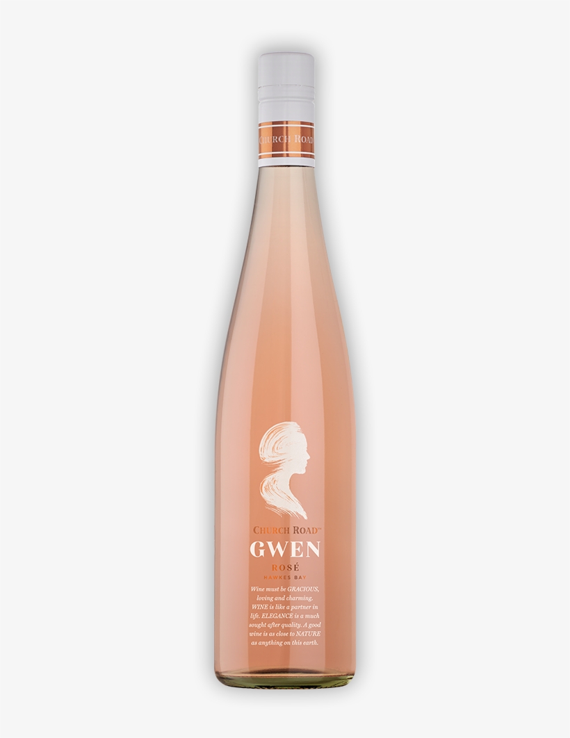 Wine Bottle - Church Road Gwen Rose, transparent png