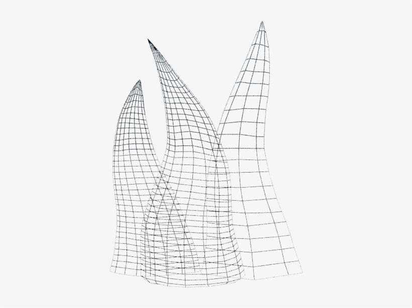 Skyscraper Wireframe Render - Drawing, transparent png