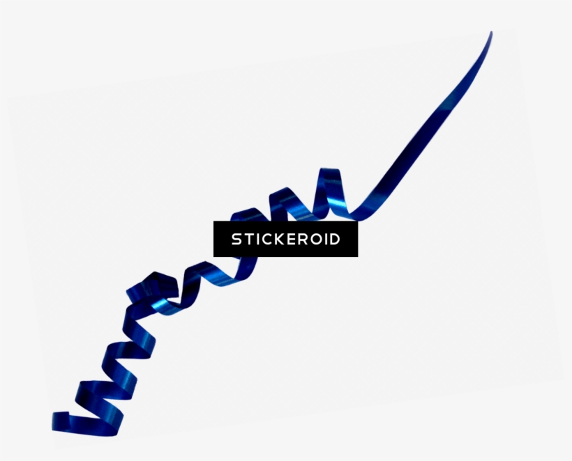 Ribbon Dark Blue - Graphics Png, transparent png