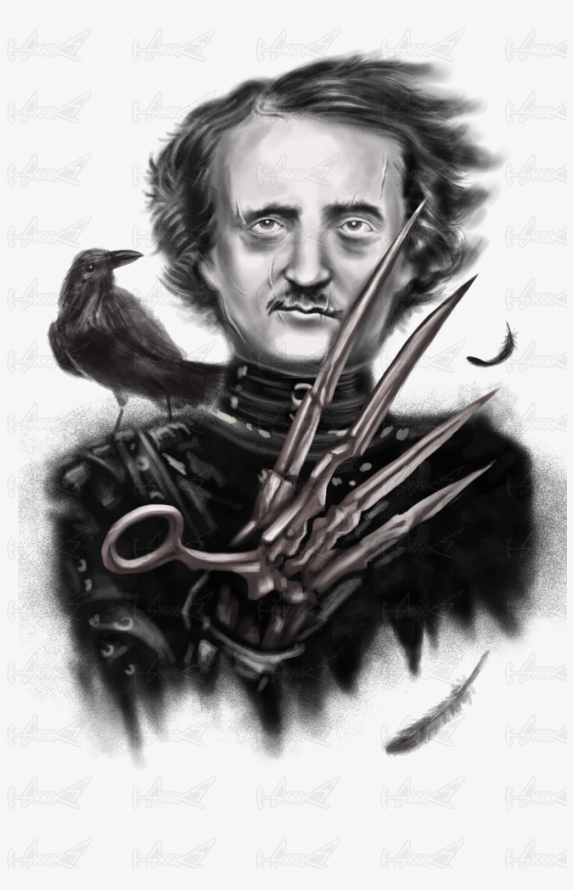 Edward Allan Poe - Edgar Allan Poe Edward Scissorhands, transparent png