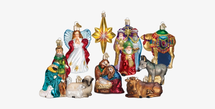 Old World Christmas Nativity Collection Glass Ornament - Old World Christmas Three Wise Men Glass Ornament, transparent png