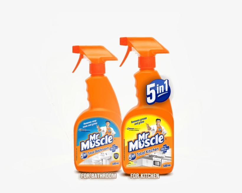 Previousnext - All Purpose Cleaner - Mr Muscle - 500ml Trigger Pack, transparent png