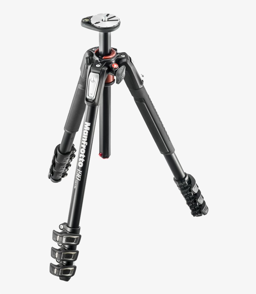 Manfrotto Mt190xpro4 Aluminium Four Section Tripod - Manfrotto Tripods Mt190xpro4 4-sections Alu., transparent png
