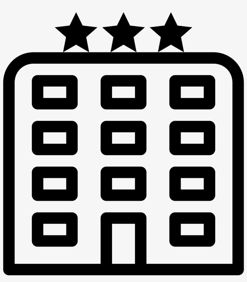Hotel Star Icon - Hotel Icon Png White, transparent png