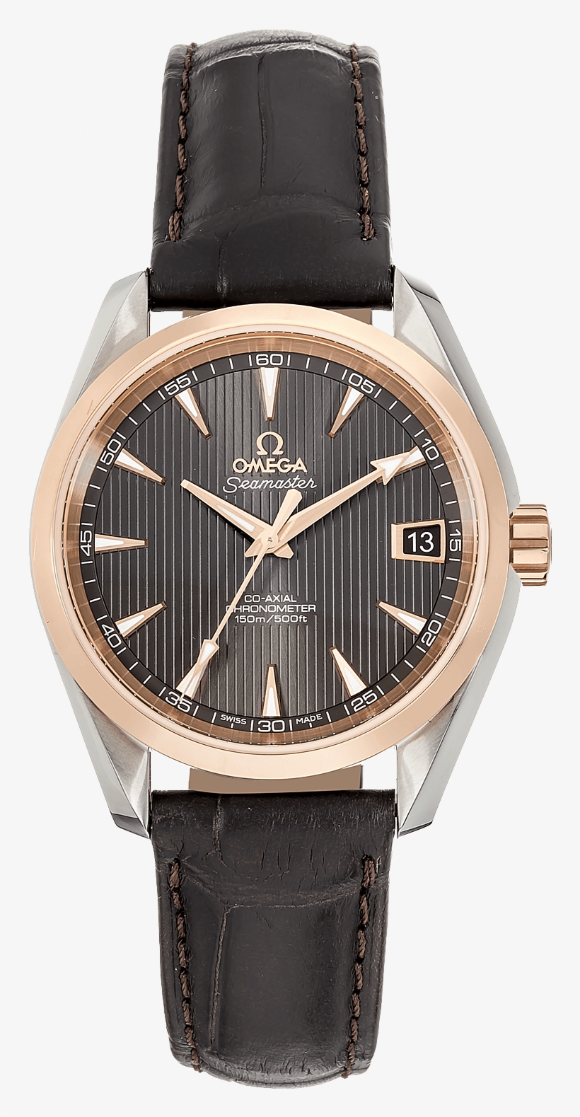 Seamaster Aqua Terra Rose Gold And Stainless Steel - Jaeger Lecoultre Compressor Gmt, transparent png