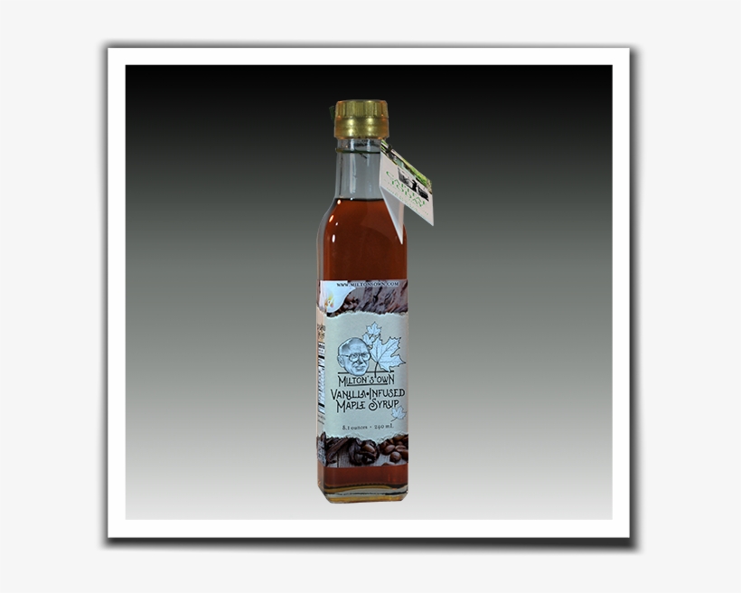 #3102 Milton's Own Vanilla-infused Maple Syrup - Glass Bottle, transparent png