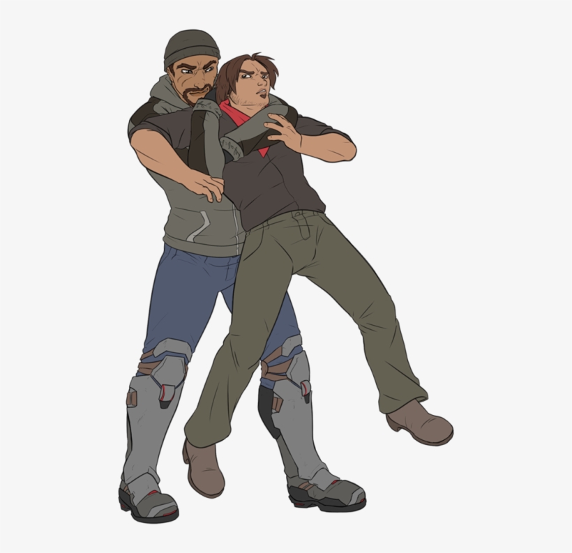 The Poll Was Leaning Heavily Toward Gabe Vs Mccree - Cartoon, transparent png