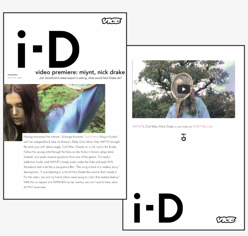 I-d Magazine - Miynt - Flyer, transparent png