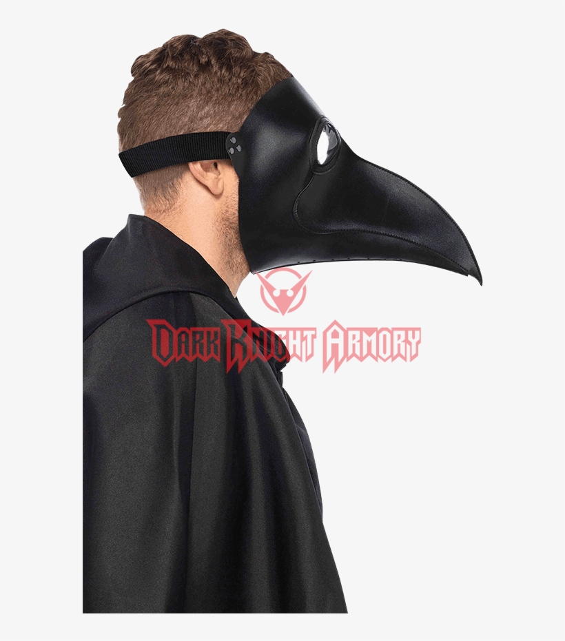 Faux Leather Plague Doctor Mask, transparent png