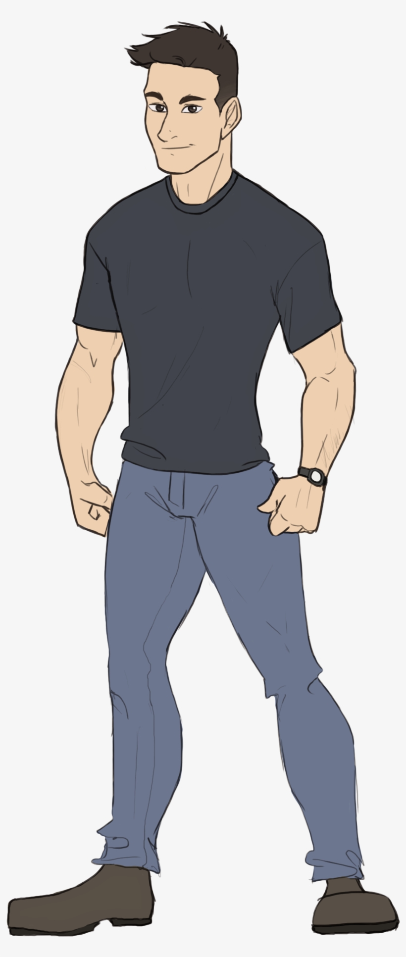 Standing, transparent png