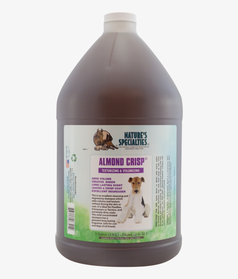 Almond Crisp - Nature's Specialties Plum Silky Pet Shampoo, 32-ounce, transparent png