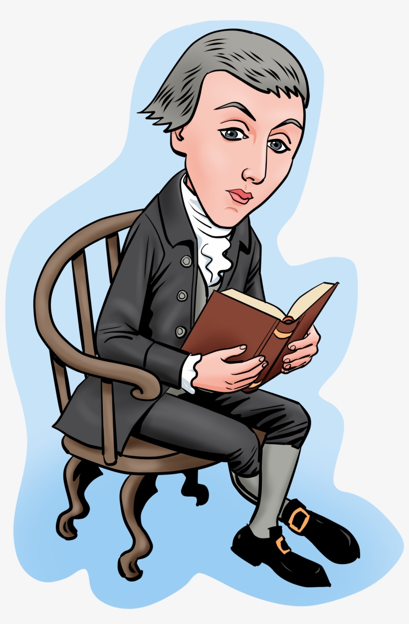 Declaration Of Independence Clipart Thomas Jefferson - Cartoon James Madison Transparent, transparent png