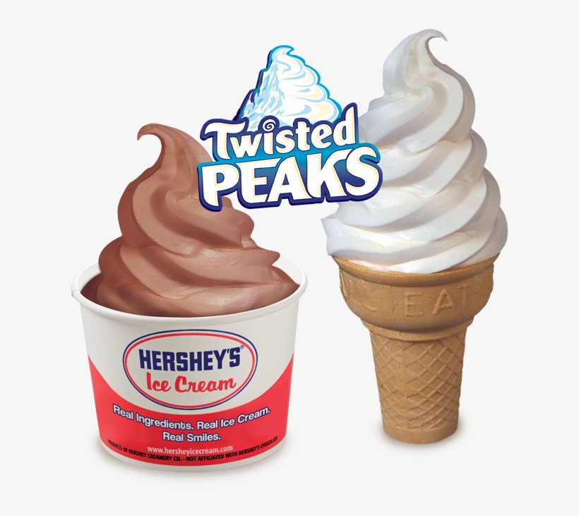 Chocolate Twist Cup And Vanilla Twist Cone - Vanilla Ice Cream Cone Drawing, transparent png