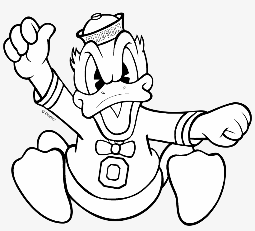 Oregon Ducks Logo Black And White - Oregon Ducks Logo Png, transparent png