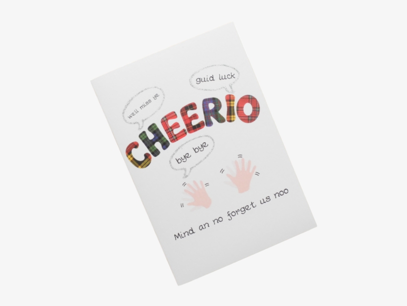 Scottish Good Luck Leaving Card Tartan Scots Language - Scottish Birthday Card Female, transparent png