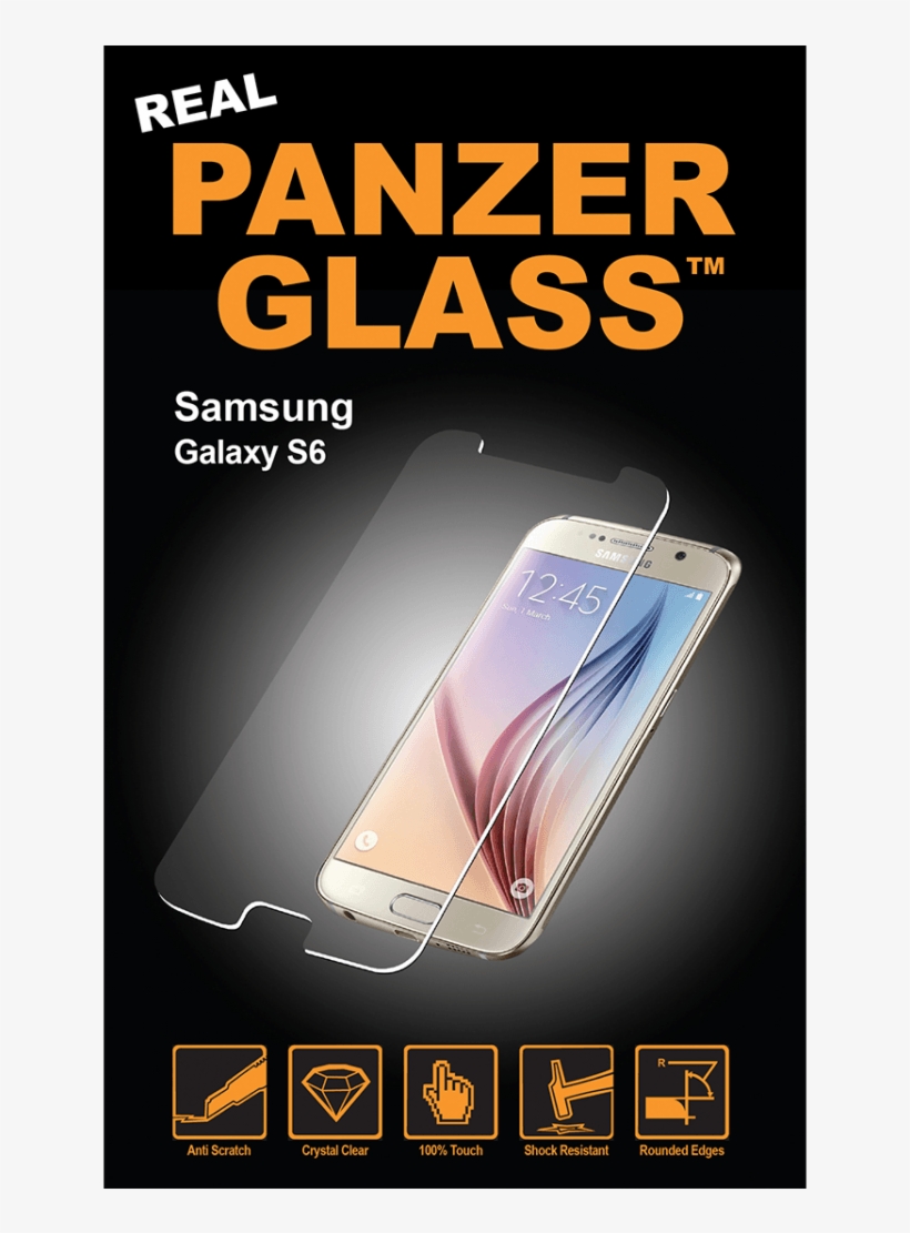 Panzerglass Samsung Galaxy S6, transparent png