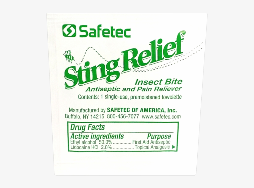 Sting Relief Wipes (10 Pack), transparent png
