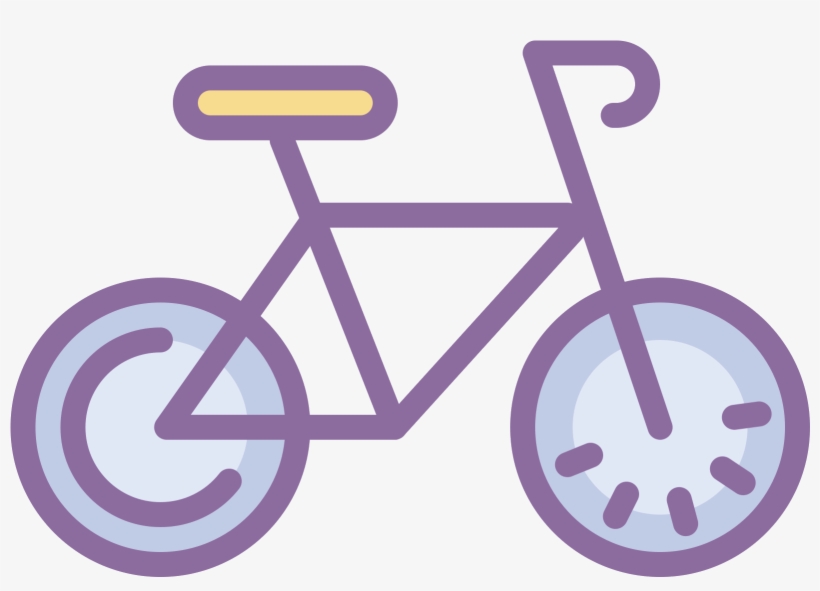 This Is A Black And White Outline Of A Bicycle - Car Free Day Vector, transparent png