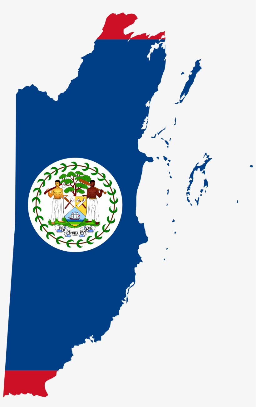 Clipart Map Flag Pinterest - Belize Map Flag, transparent png