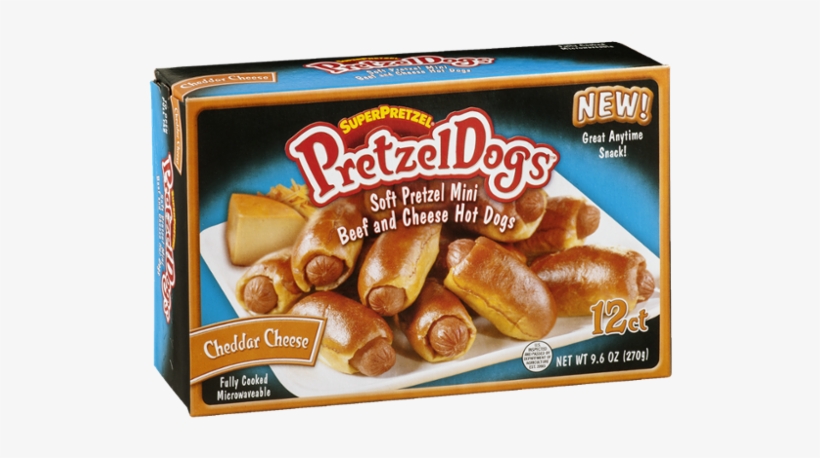 Superpretzel Pretzeldogs Soft Pretzel Mini Beef And - Super Pretzel Hot Dog, transparent png