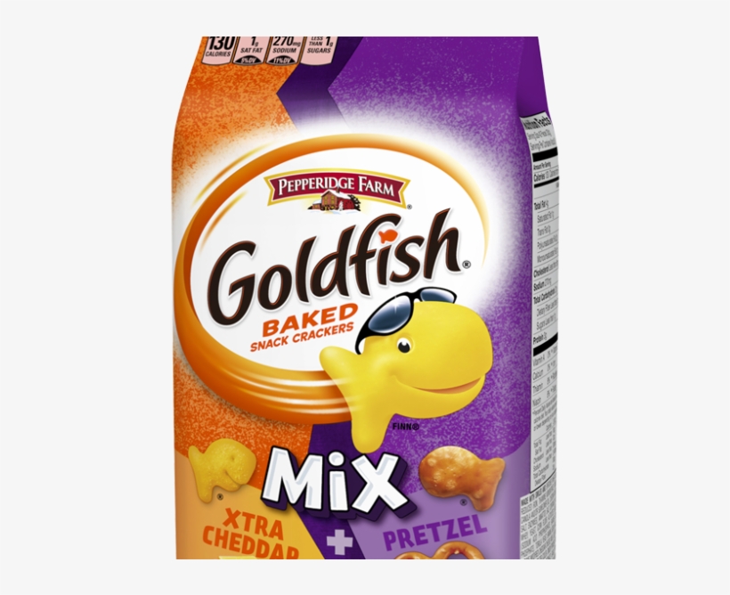 Goldfish Mix Xtra Cheddar Pretzel Baked Snack Crackers - Recall On Goldfish Crackers, transparent png