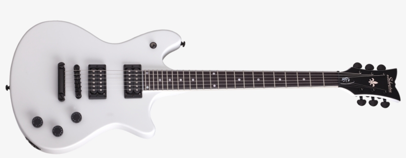 Schecter Electric Guitar Jerry Horton Signature Model - Schecter Jerry Horton Tempest Signature Satin White, transparent png