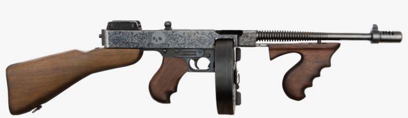 Thompson Submachine Gun, transparent png