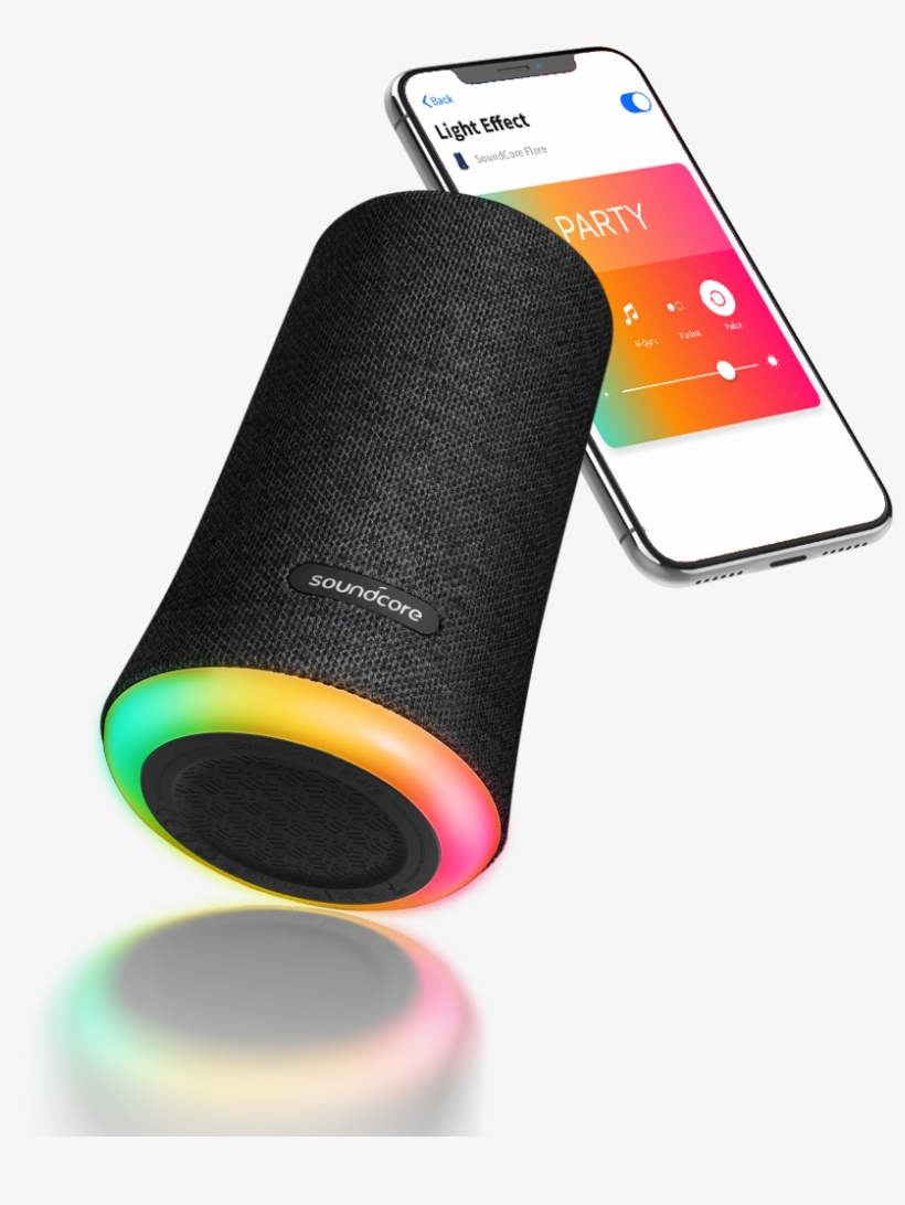 Illuminate Your Sound - Anker Soundcore Flare Portable Bluetooth 360 Speaker, transparent png
