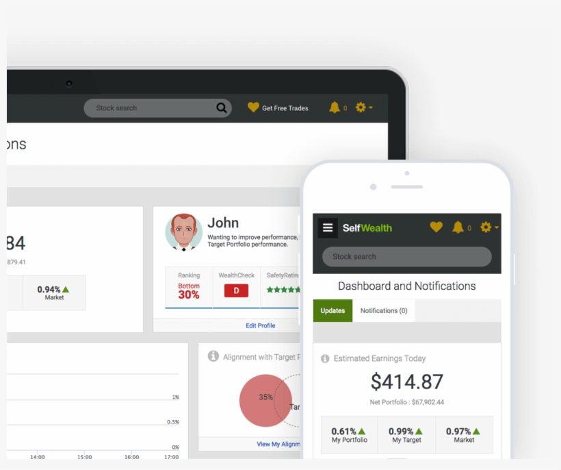 Selfwealth Screens, transparent png